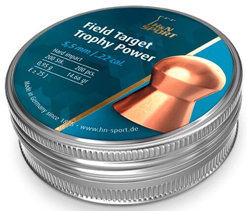 Пули пневматические H&N Field Target Trophy Power. Кал. 5.5 мм. Вес - 0.95 г. 200 шт/уп