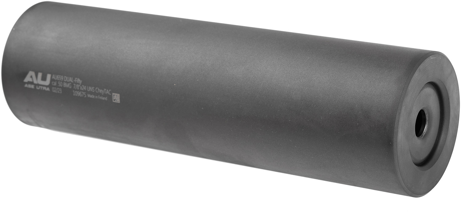 Саундмодератор Ase Utra DUAL-Fifty (под кал. 50 BMG). Резьба - 7/8"-44 UNS (в карабинах Cadex).
