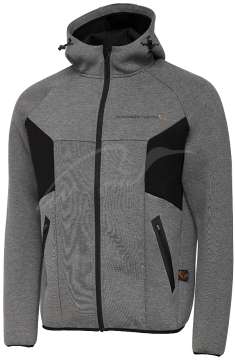 Реглан Savage Gear Tec-Foam Zip Hoodie L ц:dark grey melange