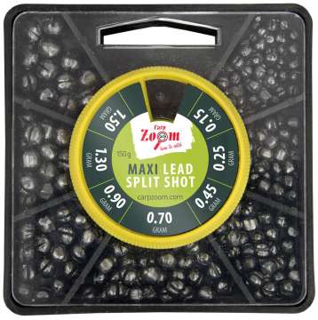 Набір грузил CarpZoom Maxi Lead Split Shot 150g (0.15/0.25/0.45/0.7/0.9/1.3/1.5g)