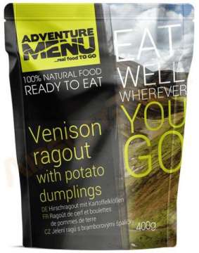 Рагу с оленины и пельменями Adventure Menu