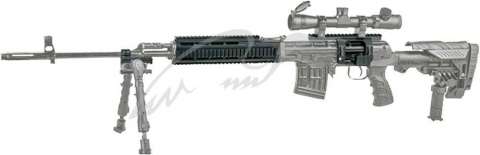 Кріплення бічне CAA на СВД. Weaver/Picatinny