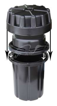 Контейнер MTM схованку 7"(D) x 12.4" ц:чорний