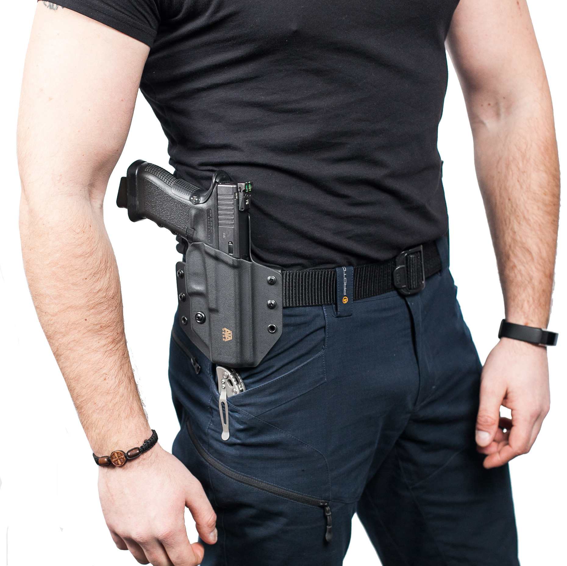 Кобура ATA Gear Hit Factor ver.1 RH под Glock 17. Цвет - черный