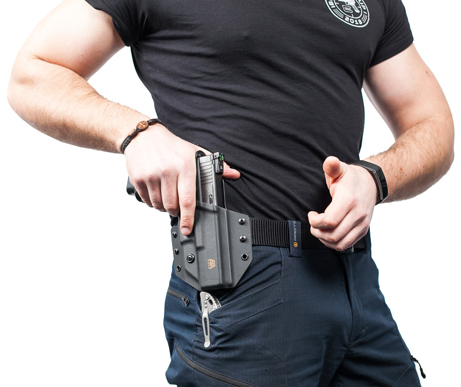 Кобура ATA Gear Hit Factor ver.1 RH под Glock 17. Цвет - черный