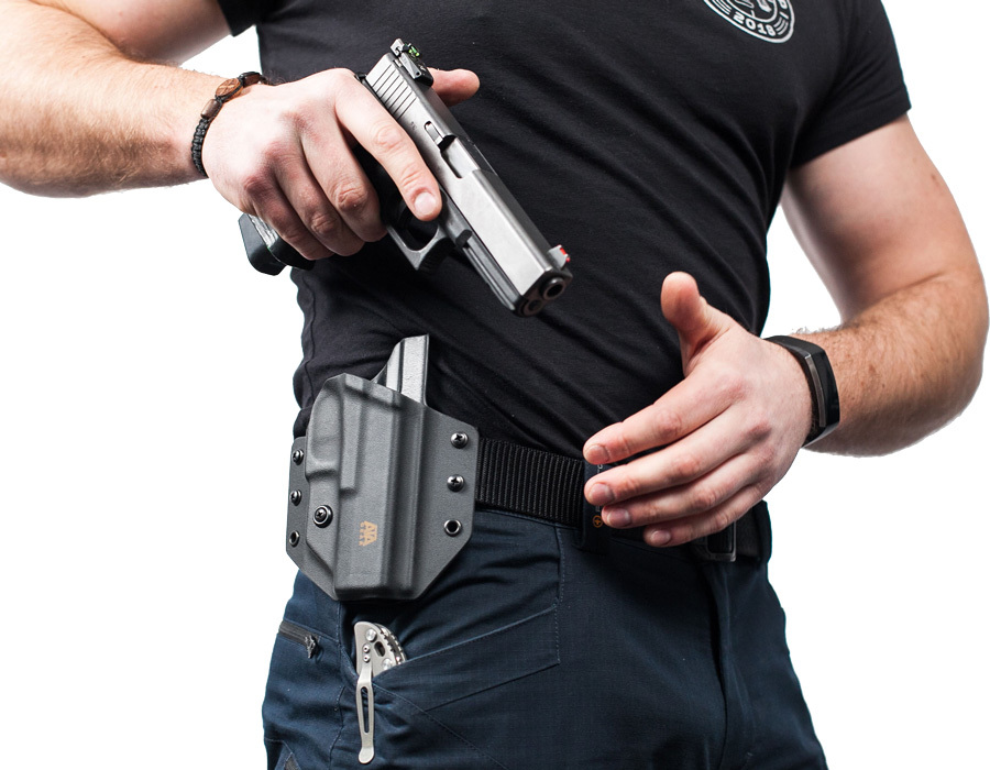 Кобура ATA Gear Hit Factor ver.1 RH под Glock 17. Цвет - черный