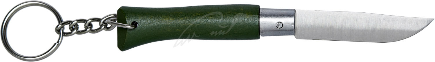 Нож Opinel Keychain №4 Inox. Цвет - зеленый