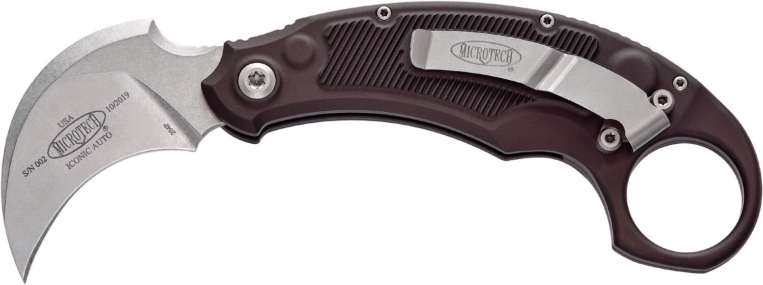 Нож Microtech Iconic Folder Stonewash