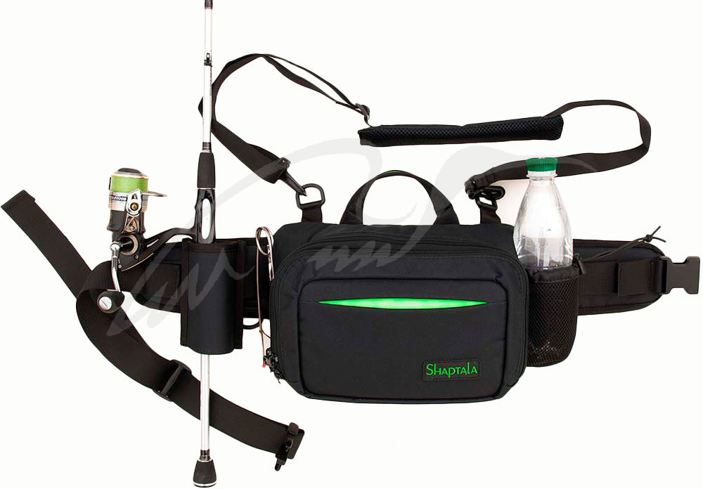 Сумка на пояс Shaptala для ходовой рыбалки модель 6 ц:черный