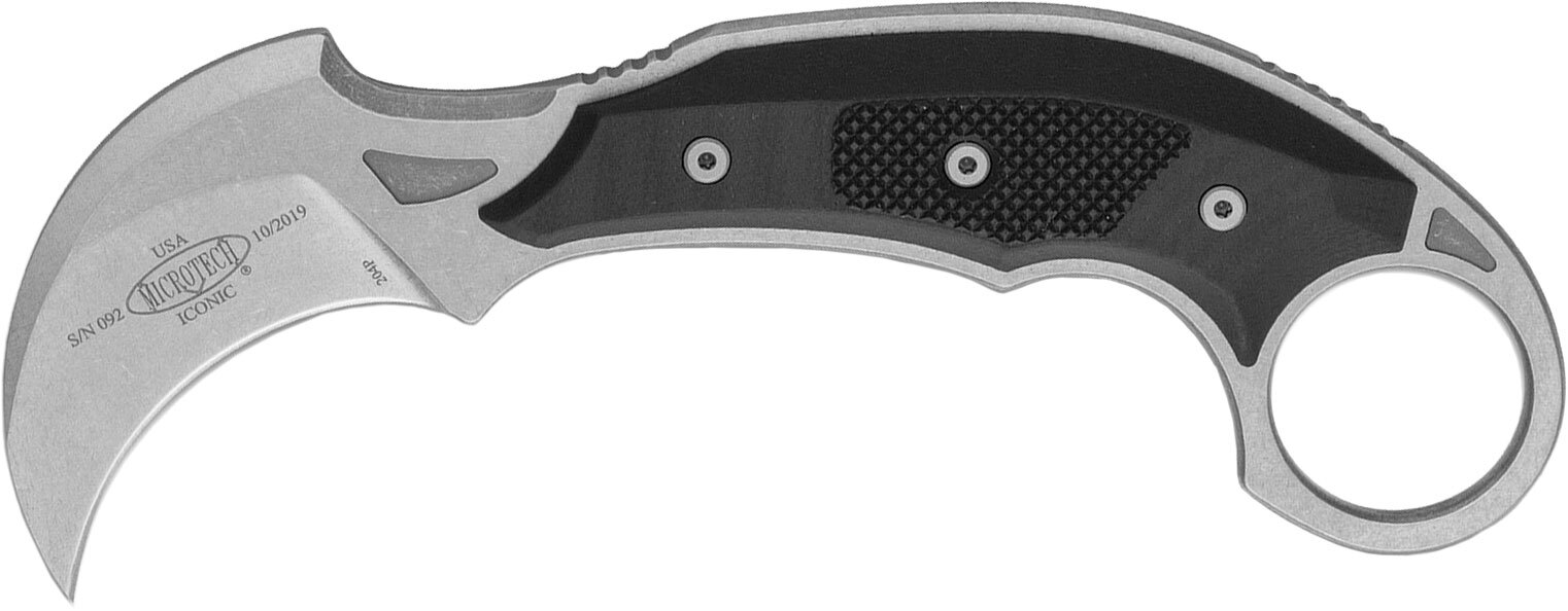 Нож Microtech Iconic Fixed Stonewash