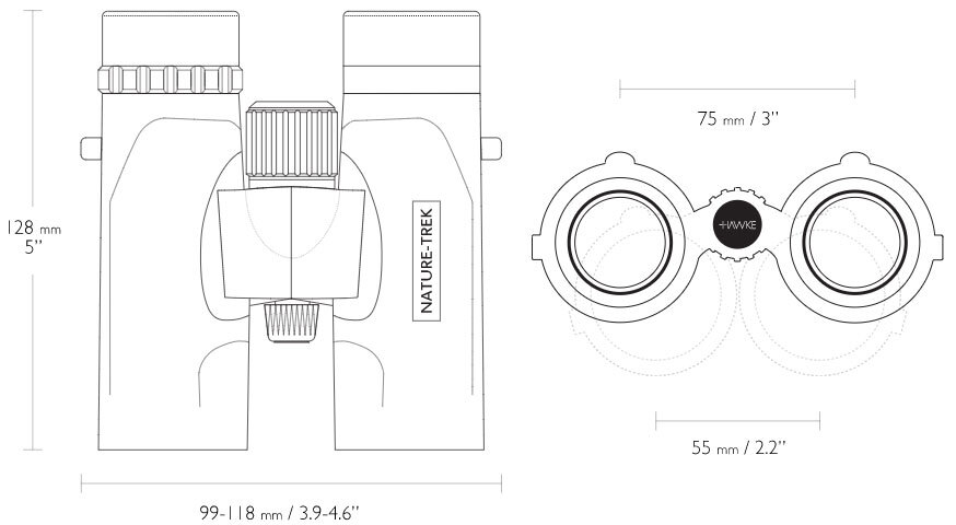 Бинокль Hawke Nature-Trek 10х32 ц: зеленый