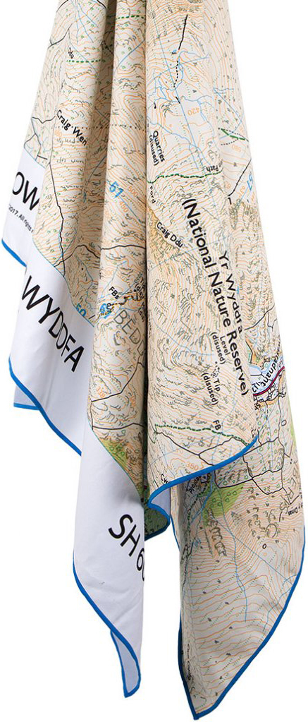 Полотенце Lifeventure SoftFibre Ordnance Survey Travel Towel Snowdon