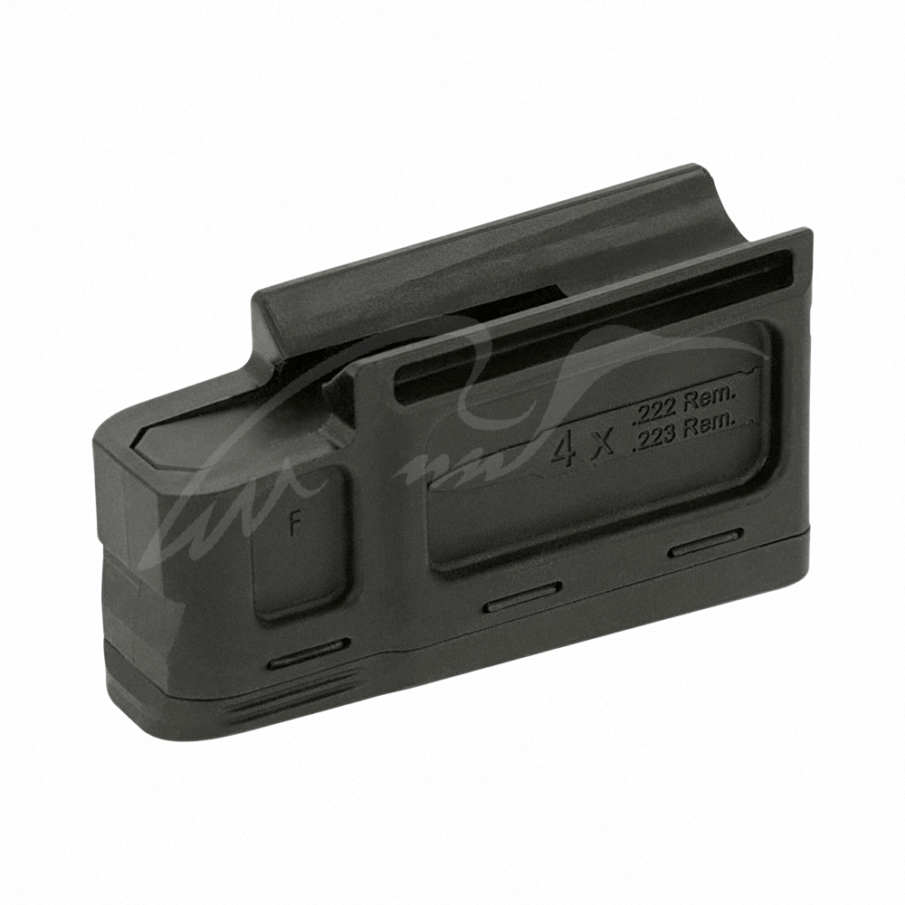 Магазин Sauer для S100/101 и Mauser M12/M18. Емкость - 4 патрона. Калибр: .223 Rem