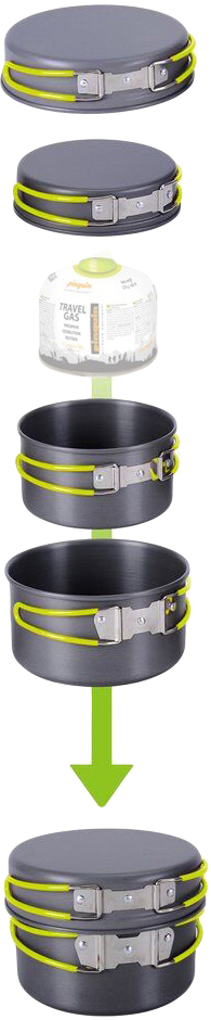 Набор посуды Pinguin Quadri Alu