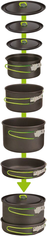 Набор посуды Pinguin Rover L Alu