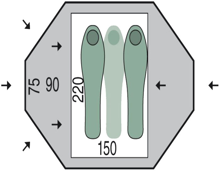 Палатка Pinguin PNG 123.2 Tornado 2 ц:green