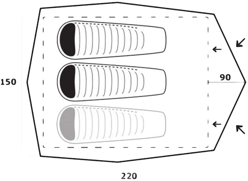 Палатка Trimm Alfa 2-3