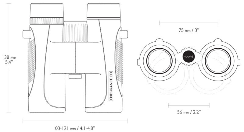 Бинокль Hawke Endurance ED 10х32 Black