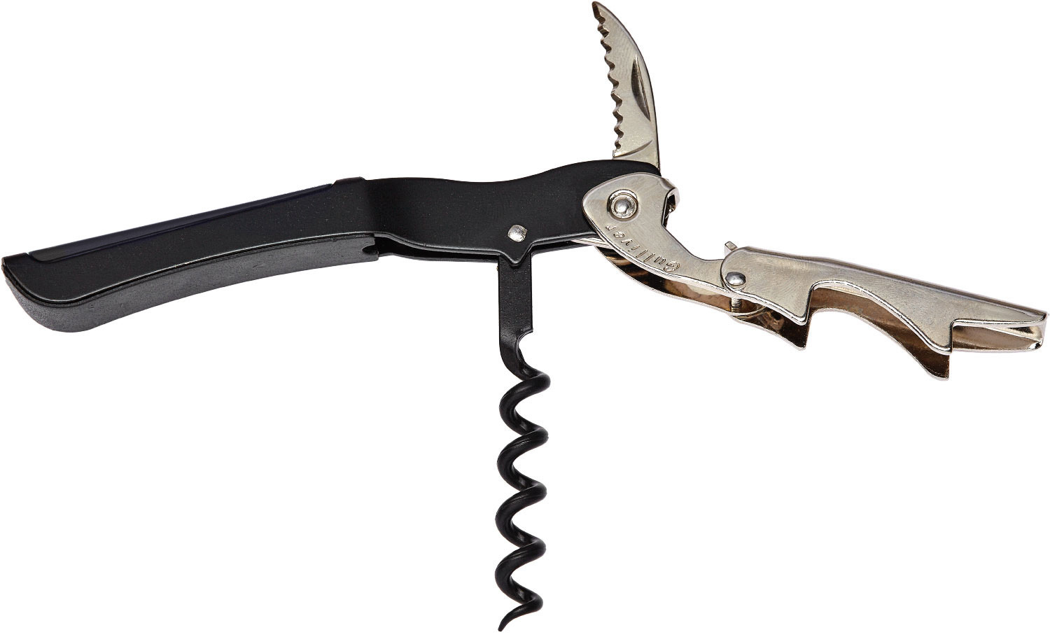 Штопор многофункциональный Due Cigni Gulliver. Цвет черный