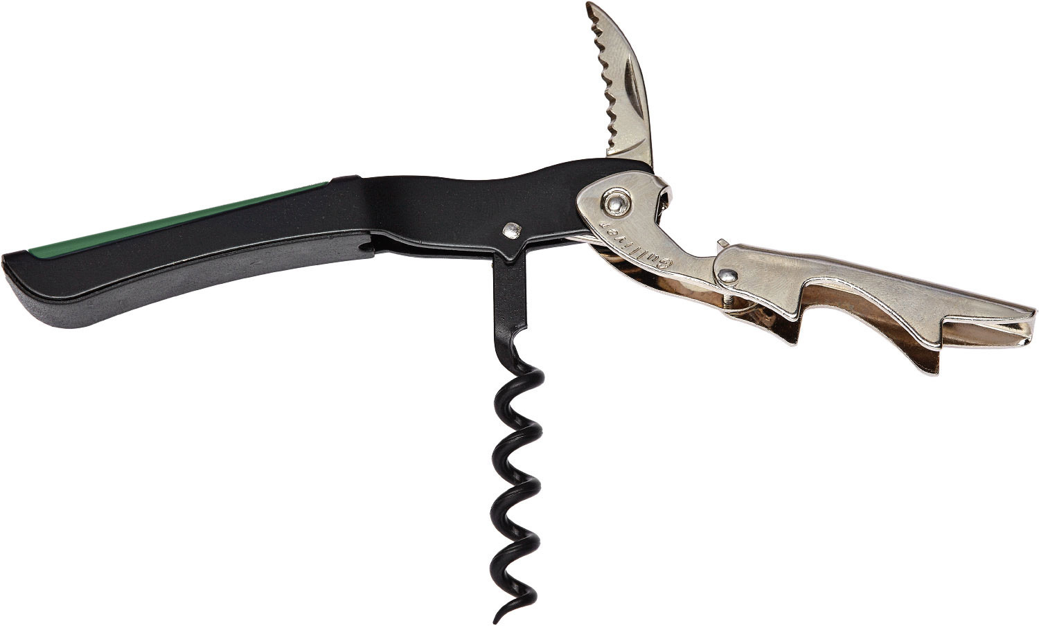 Штопор многофункциональный Due Cigni Gulliver. Цвет зелёный