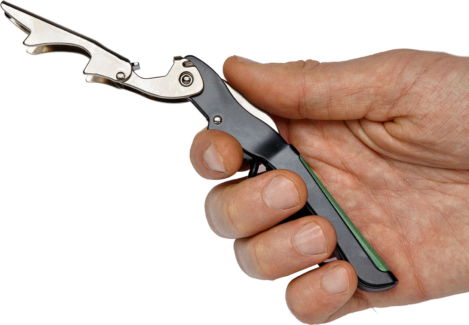 Штопор многофункциональный Due Cigni Gulliver. Цвет зелёный