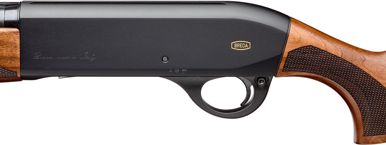 Ружье Breda Astro Black кал. 12/76. Ствол - 66 см. Никелированный затвор