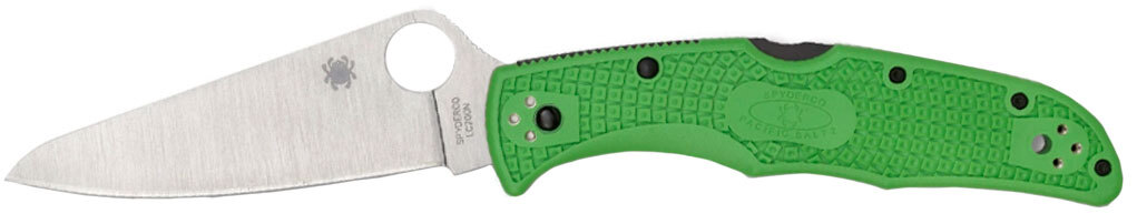 Нож Spyderco Pacific Salt 2 Plainedge Green