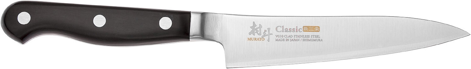 Нож кухонный Shimomura Classic Utility. Длина клинка - 125 мм