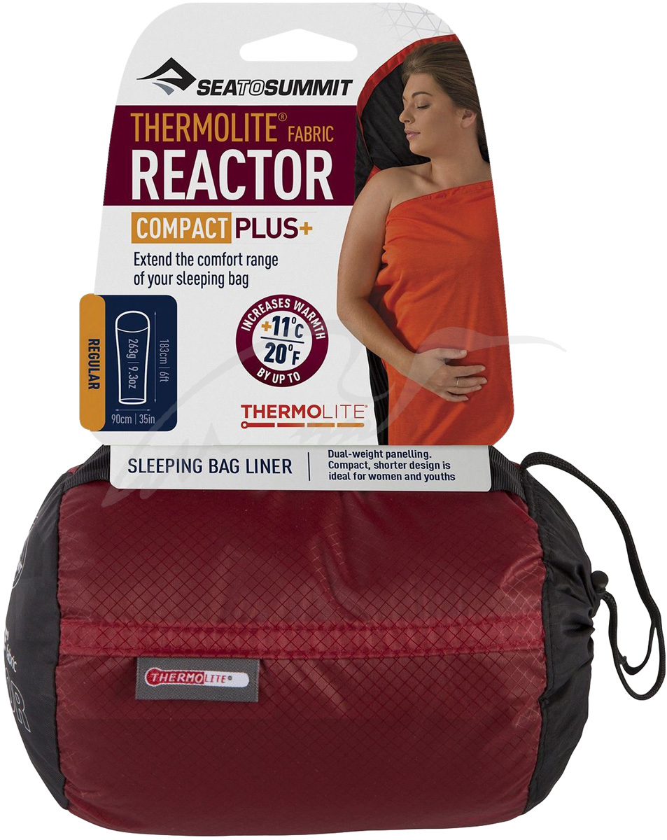 Вкладыш в спальник Sea To Summit Thermolite Reactor Compact Plus ц:Red Sack/Black&Red