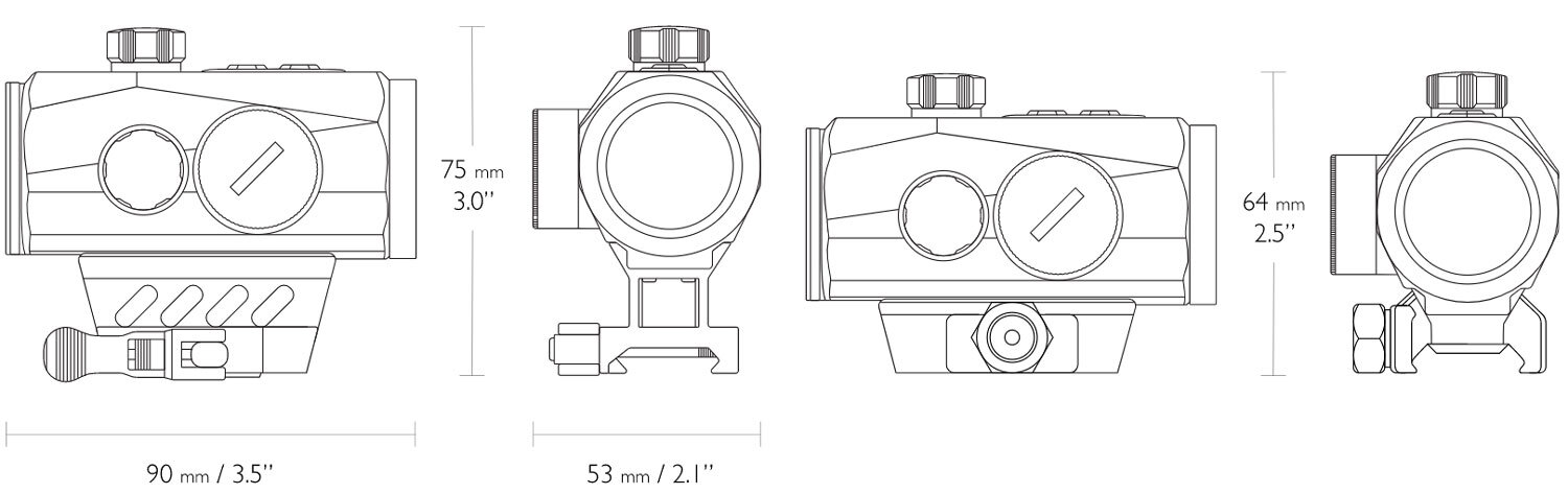 Прицел коллиматорный Hawke Endurance RD 1x30 3 МОА. Weaver