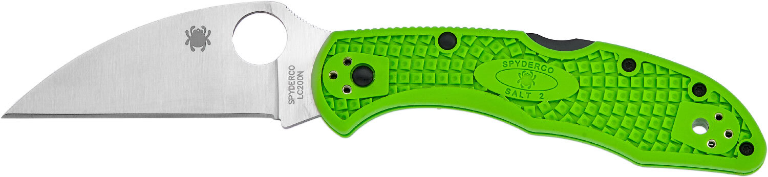 Нож Spyderco Salt 2 Wharncliffe LC200N green