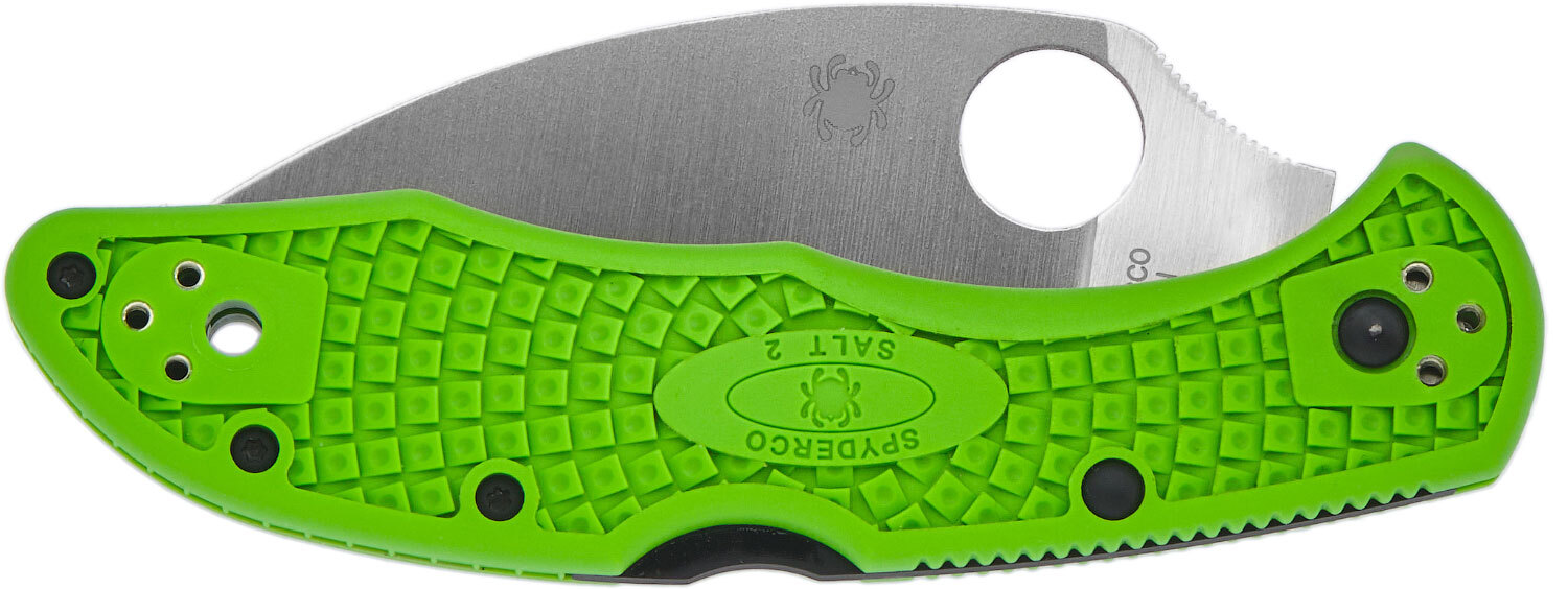 Нож Spyderco Salt 2 Wharncliffe LC200N green
