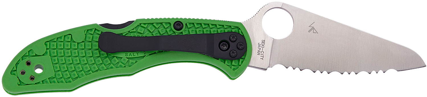 Нож Spyderco Salt 2 LC200N green серрейтор