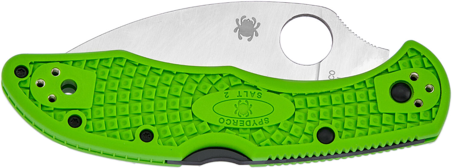 Нож Spyderco Salt 2 Wharncliffe LC200N green серрейтор