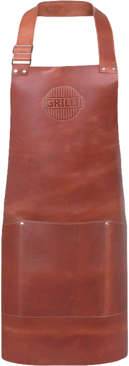 Фартук Grilli к для барбекю кожаный ц:коричневый