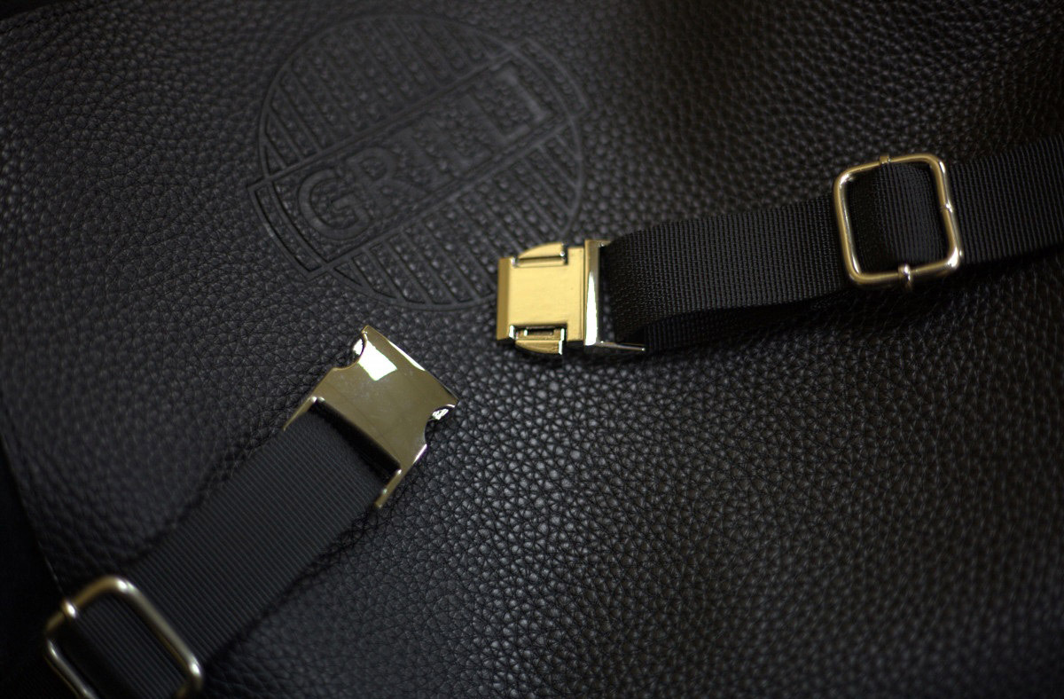 Фартук Grilli к для барбекю кожаный ц:черный