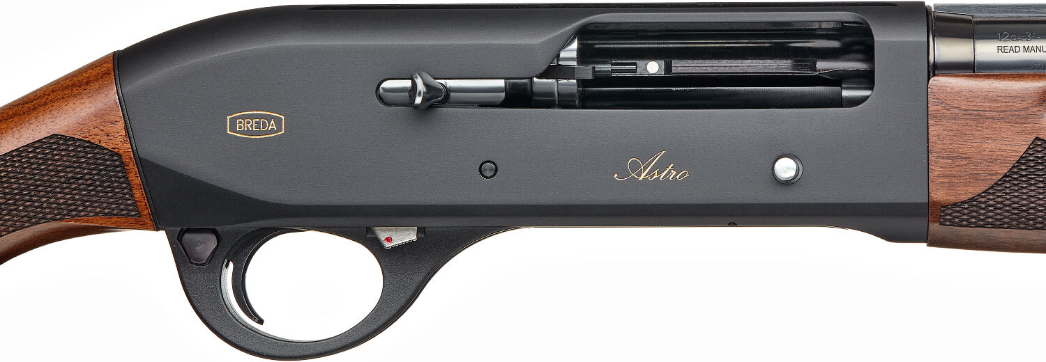 Ружье Breda Astro Black кал. 12/76. Ствол - 61 см. Никелированный затвор