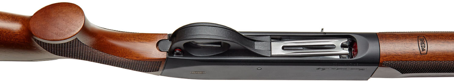 Ружье Breda Astro Black кал. 12/76. Ствол - 61 см. Никелированный затвор