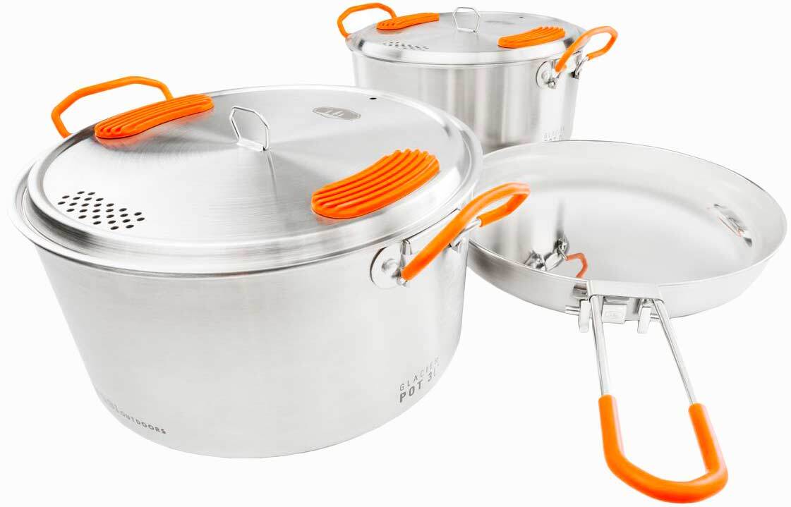 Набор посуды GSI Glacier Stainless Base Camper Large