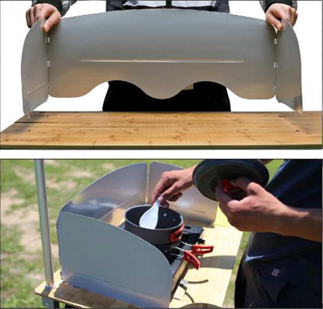 Стол-кухня KingCamp Bamboo Grilling. Black