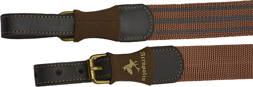 Ремень ружейный Акрополис МР-12к. Ширина для антабки 18 мм. Коричневый