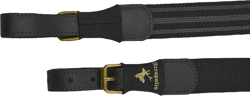 Ремень ружейный Акрополис МР-12ч. Ширина для антабки 18 мм. Черный