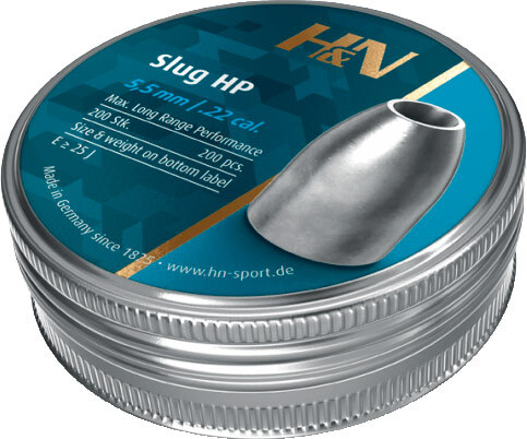 Пули пневматические H&N Slug HP кал. 5.51 мм. Вес - 1.62 грамм. 200 шт/уп