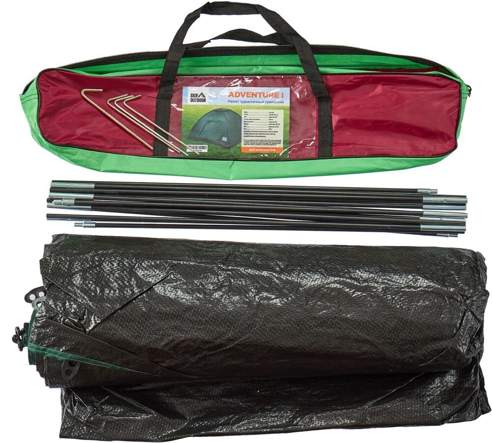 Палатка Skif Outdoor Adventure I. Размер 200x200 см. Green