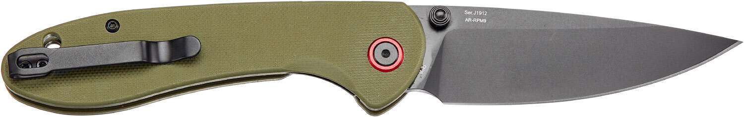 Нож CJRB Feldspar Black Blade Green