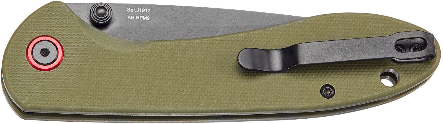 Нож CJRB Feldspar Black Blade Green