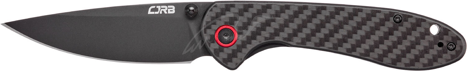 Нож CJRB Feldspar Black Blade Carbone Fiber