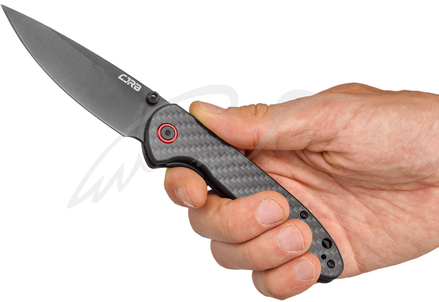 Нож CJRB Feldspar Black Blade Carbone Fiber