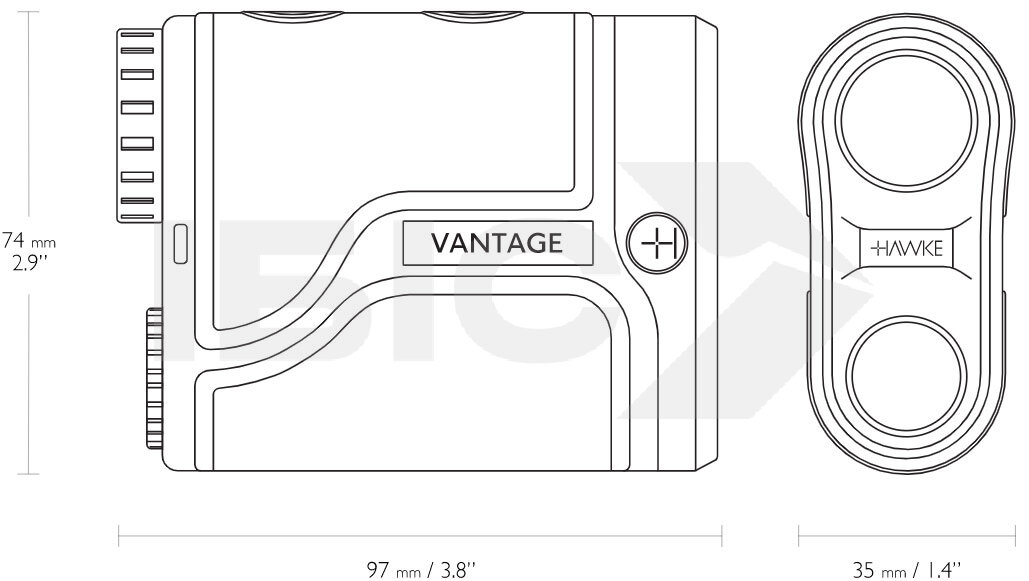 Дальномер лазерный Hawke Vantage LCD 6x21 900м