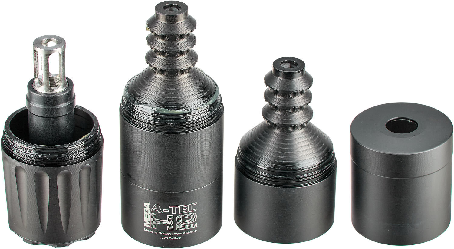 Глушитель A-TEC Mega H2. Кал. - .375. Резьба - M15x1